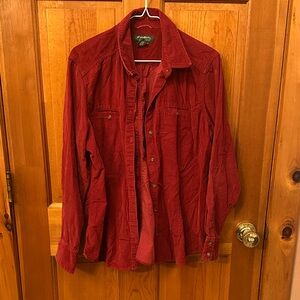 Eddie Bauer Deep Red Shirt Jacket